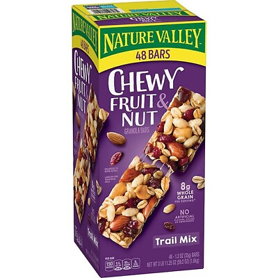 #ad Nature Valley Chewy Trail Mix Fruit amp; Nut Granola Bars 48 Ct. FREE SHIPPING $23.75