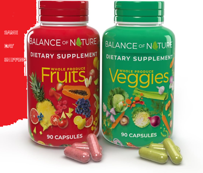 #ad Balance of Nature Fruits and Veggies Whole Food Supplement 180 Capsule $38.99