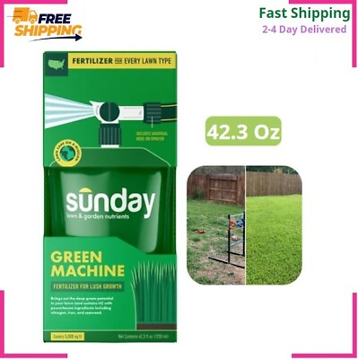 #ad #ad Sunday Green Machine 5000 Sq. Ft. Liquid Lawn Fertilizer 42.3 oz 22 0 3 NPK $24.78