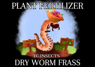 Super Frass Fertilizer: Top Soil Mix Compost Tea Foliar Feed Hydroponics Worm $10.99