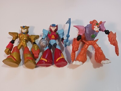 💥Rare💥1996 Bandai CAPCOM Mega Man Rock Man Figures Neon Tiger 3quot; Collector Toy $29.99