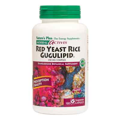 #ad NATURE#x27;S PLUS Red Yeast Rice Gugulipid 120 Vegetarian Capsules Exp: 06 25 $28.00