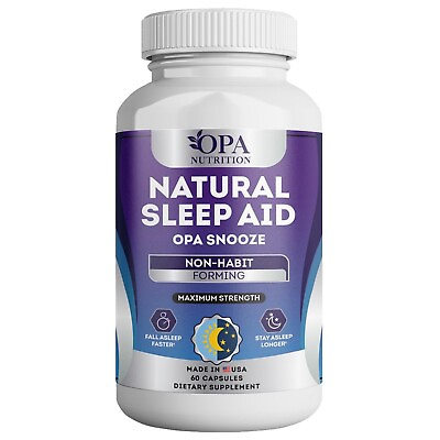 #ad #ad OPA Snooze Natural Sleep Aid Non Habit Forming Insomnia Relief Supplement $29.99