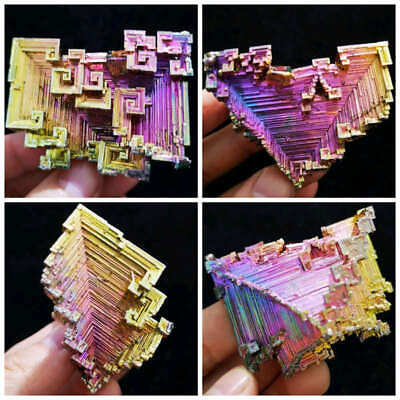 #ad #ad 50g Natural Colorful Aura Quartz Crystal Titanium Bismuth Coated Rock Minerals $10.99