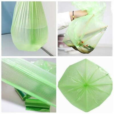#ad 5 Rolls Portable Camping Festival Toilet Home Clean Composting Biodegradable Bag $11.45