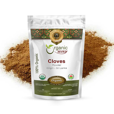 Organic Way Cloves Powder Aromatic Spice Organic Kosher amp; USDA Certified $9.99