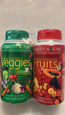 #ad #ad NEW Balance of Nature Fruits and Veggies Whole Food Supplement 180 Capsule $32.99