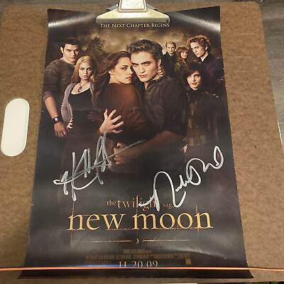 #ad Twilight New Moon Kellan Lutz amp; Nikki Reed Signed 11.5 x 17 Poster $100.00