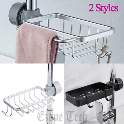 Drain Rack Storage Holder Shelf Kitchen For Sink Faucet Sponge Soap Bathroom NEW $9.98