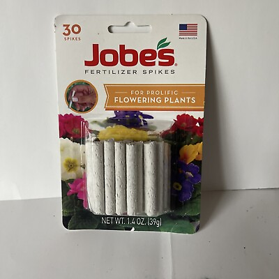 #ad Jobe#x27;s Flower Indoor outdoor Plants Fertilizer Food Spikes 30 Pack $3.00