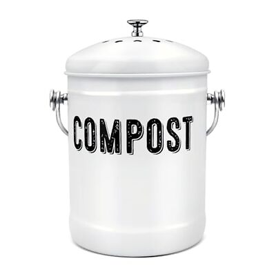 #ad Compost Bin Kitchen Countertop Compost Bin with Lid Use for Kitchen Food Was... $37.91