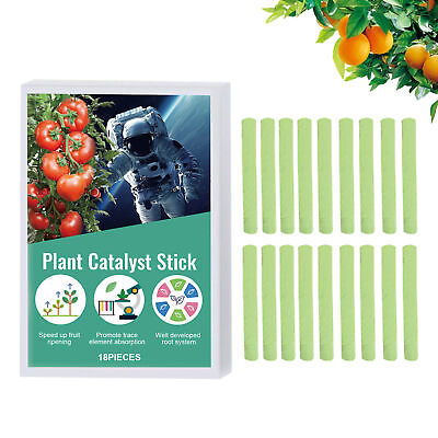 #ad Plant Food Sticks 18Pcs Indoor Plant Food Spikes Evergreen Fertilizer Stakes $10.00