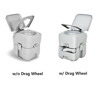#ad 5.3 GAL Portable Toilet Flush Travel RV Potty for Camping Boating Hiking Trips $69.34