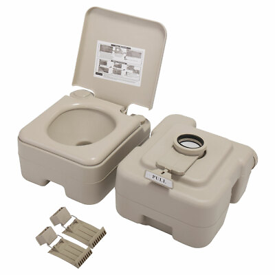 Portable Toilet20L 5Gallon Flush Toilet Travel Composting Toilet Camping Outdoor $75.99
