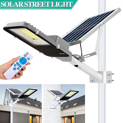 #ad #ad 150W Commercial Solar Street Light LED Lamp Outdoor Area Dusk To Dawn Wall Lamp $59.59