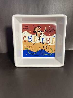 Pottery Barn The Dance The ChaChaCha Snack Condiment Bowl 5quot;x5quot; Ceramic $22.50