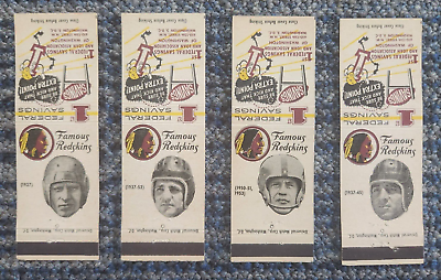 HIGH GRADE 1958 1959 WASHINGTON REDSKINS Matchbooks Full Team Set 20 SAMMY BAUGH $200.00