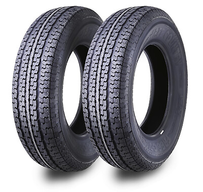 #ad 2PC ST205 75R15 Trailer Tires FREE COUNTRY 10PR Radial Heavy Duty 205 75 15 LRE $152.99