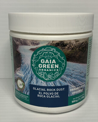 GAIA GREEN Glacial Rock Dust 500g 1.1 lb. Jar $19.99