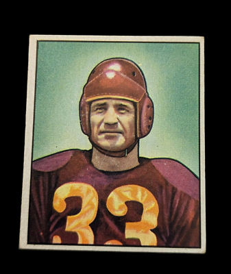Vintage 1950 Bowman Football Card VG EX Sammy Baugh #100 Washington Redskins QB $199.99