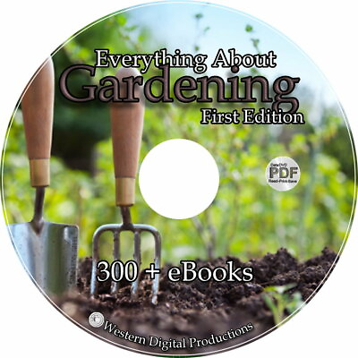 #ad 350 eBook Organic Vegan Gardening Farming Agriculture Bees Food Greenhouse Plan $9.99