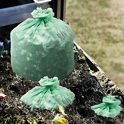Stout EcoSAfe 6400 Compostable Compost Bags .85mil 48 x 60 Green 30 Box E4860E85 $47.18