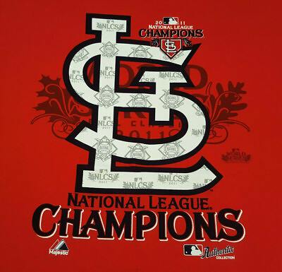 #ad St. Louis Cardinals 2011 NL Champions T Shirt Large NWOT NEW MLB INV2019 $20.24