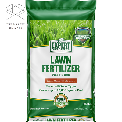 #ad #ad Expert Gardener Lawn Food Fertilizer 30 0 4 Plus 2% Iron 33.6 lb 12000 Sq 🌲 $28.55