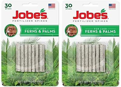 #ad Fern amp; Palm Indoor Fertilizer Food Spikes 2 Packs of 30 Pack 5101 $24.61