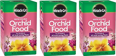 #ad Miracle Gro 1001991 8 oz Water Soluble Orchid Food Fertilizer Pack of 3 $32.89