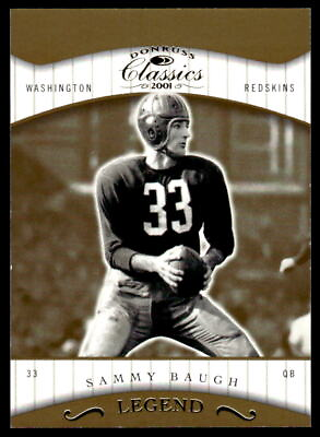 #ad #ad 2001 Donruss Classics # 1425 Sammy Baugh #199 Washington Redskins $2.99