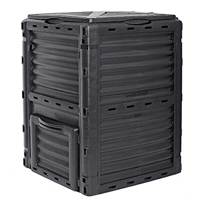 #ad 80 Gallon 300 L Garden Composter Bin from BPA Free Material with Large Capa... $77.41