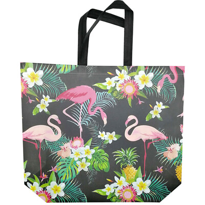 #ad #ad Non woven Flamingo Printing Shopping Bags Eco Bags Large Reusable Shopping Bag% $3.59