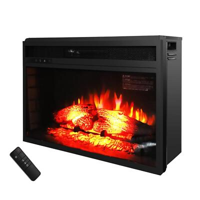 Zokop 27quot; Electric Indoor Home Embedded Fireplace Insert Flame Heater Air Remote $139.99