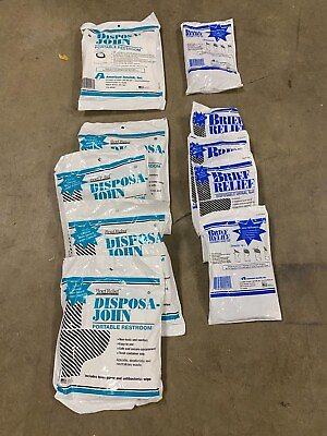 #ad #ad Lot of 10 Disposable Brief Relief Eco safe porta potty and urine bags $19.50