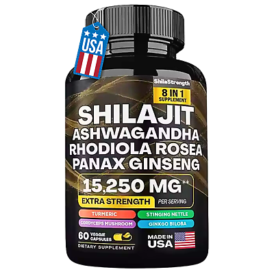 #ad Shilajit Multivitamin Turmeric Ashwagandha Ginger Cordyceps Mushrooms $12.59