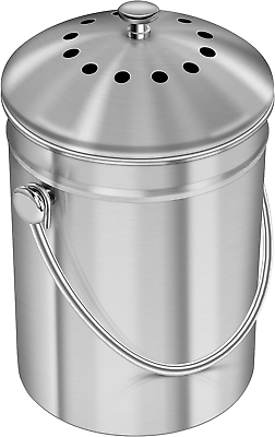 Compost Bin for Kitchen Countertop 1.3 Gallon Compost Bucket for Kitchen with $27.12