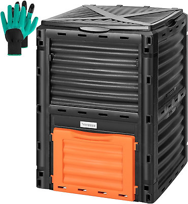#ad Compost Bin 80Gallon 300L Outdoor Composter W Large Capacity amp; Easy Assemblin $113.24