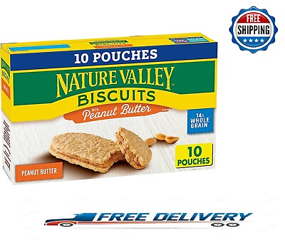 #ad #ad Nature Valley Biscuit Sandwiches Peanut Butter 1.35 oz 10 ct $9.99