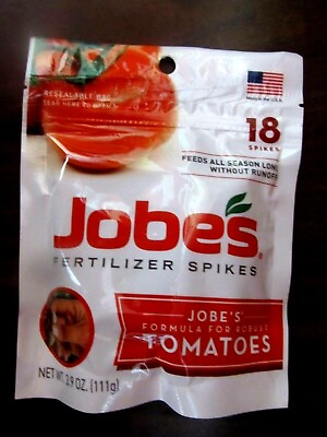 Fertilizer Spikes For Robust Tomatoes Jobes # 06005 18 Spikes NEW $5.69