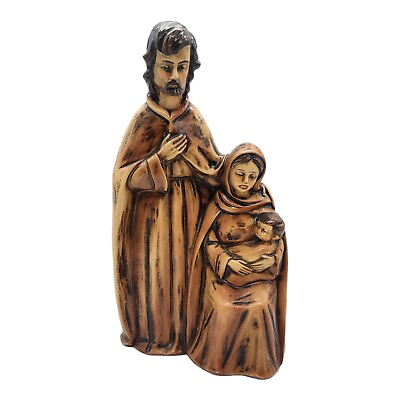 Vintage Christmas Holy Family Nativity Paper Mache Compost Figurine 11.5quot; Japan $19.99