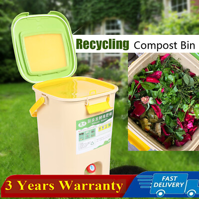 #ad 21L Compost Bin Kitchen Food Waste Bokashi Bucket Garden Organics Composter Bin $52.00