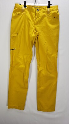 #ad Patagonia Pants Womens 30 x 32 6 Venga Rock Organic Cotton Yellow 83085 NEW $54.94