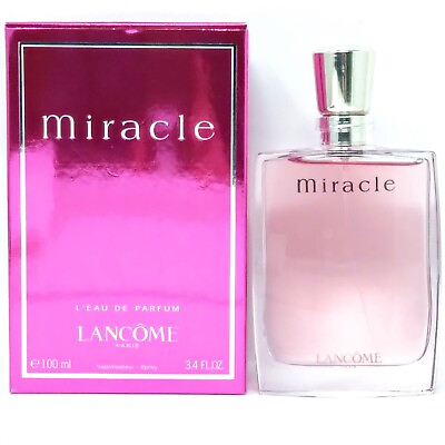 #ad Lancome Miracle 3.4 oz EDP Luminous Modern Fragrance New Box $35.99