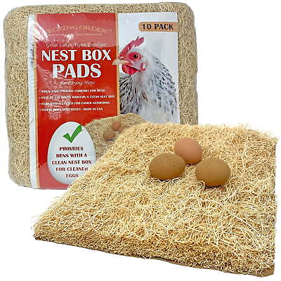 #ad Pecking Order Chicken Nest Box Pads 10 Pack $19.99