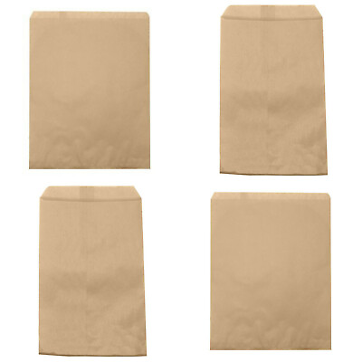 Kraft Paper Merchandise Bags Brown Flat Gift Wedding Candy Party Retail Jewelry $8.03