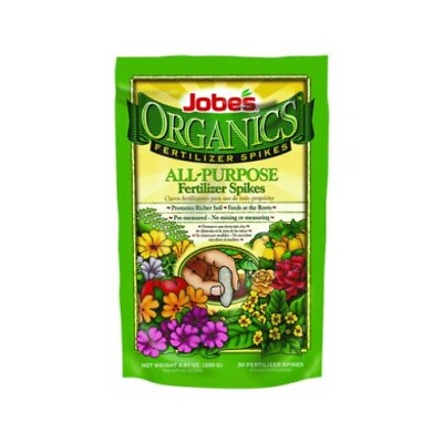 #ad Jobes 06528 Organics All Purpose Fertilizer Spikes 4 4 4 50 Count $21.49