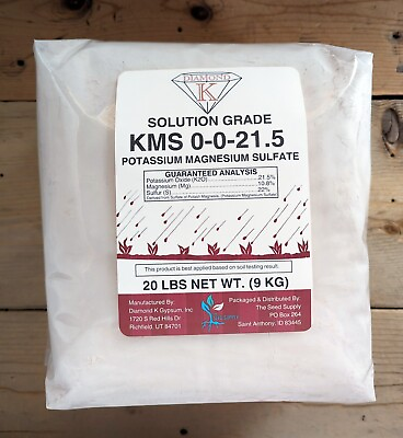 #ad 20lb KMS Potassium Magnesium Sulfate 0 0 21.5 SulPoMag Soluble Fertilizer Powder $45.00