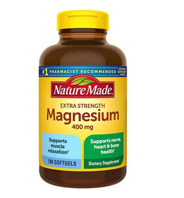 #ad Nature Made Magnesium Citrate 250 mg 180 Softgels EXP 04 2026 $20.99