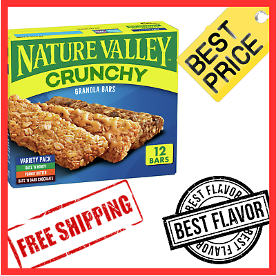 #ad #ad Nature Valley Crunchy Granola Bars Variety Pack 12 Bars 8.94 OZ 6 Pouches $5.47